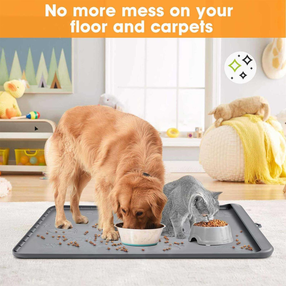 Silicone Dog Food Mat with Pocket B2278