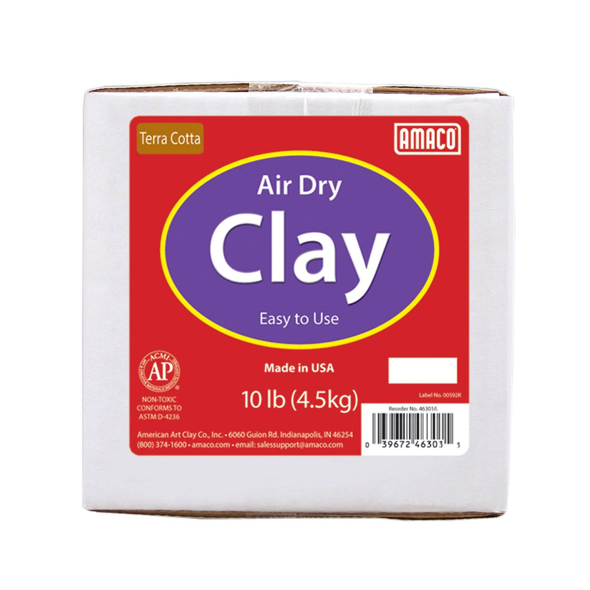 Air Dry Modeling Clay White 10lbs U57246
