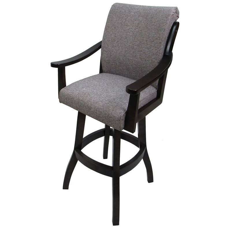 Mojave Gray Swivel Wood Extra Tall Bar Stool J174