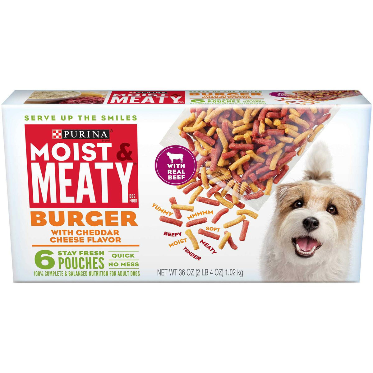 Moist Meaty Burger Cheddar Cheese Flavor Dry Dog Food Z8042
