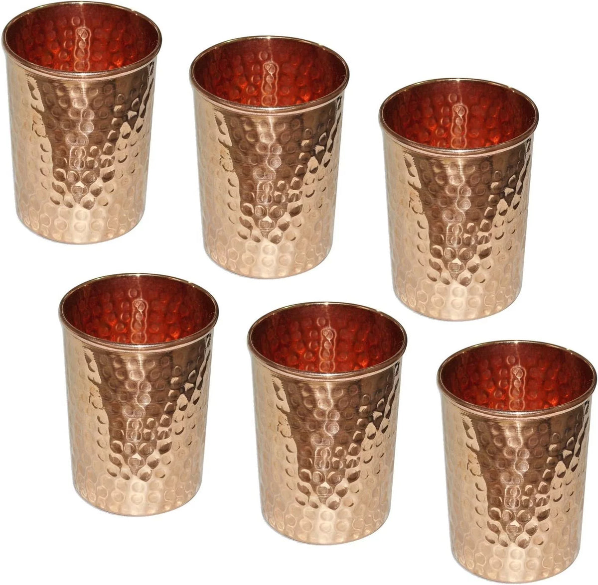 Pure Copper Drinkware Set for 6 T10760