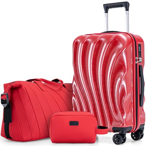 2-Piece ABS+PC Hardshell Carry On Luggage Set with TSA Lock Spinner Wheels Z2987