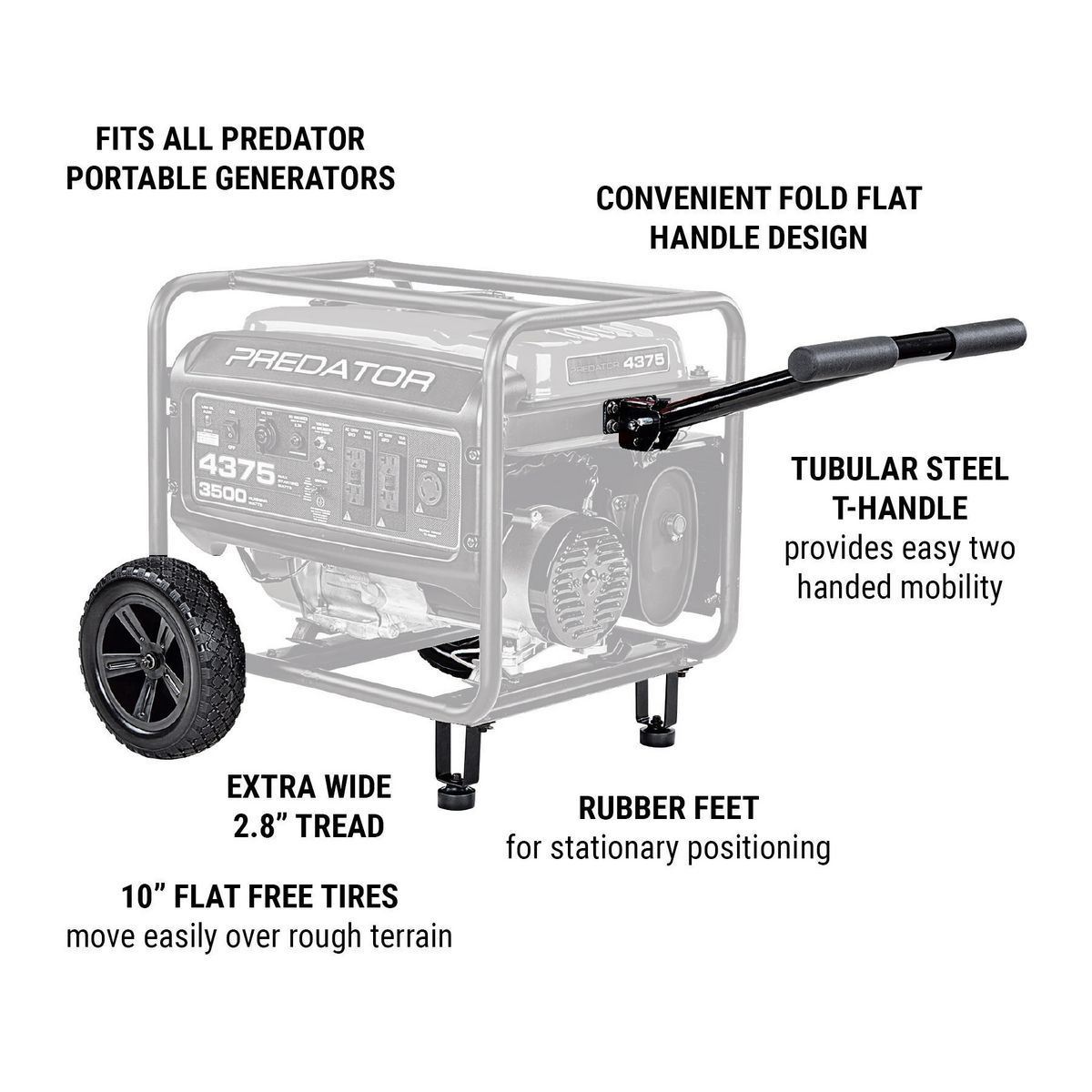 10 in. Heavy Duty Generator Wheel Kit K939