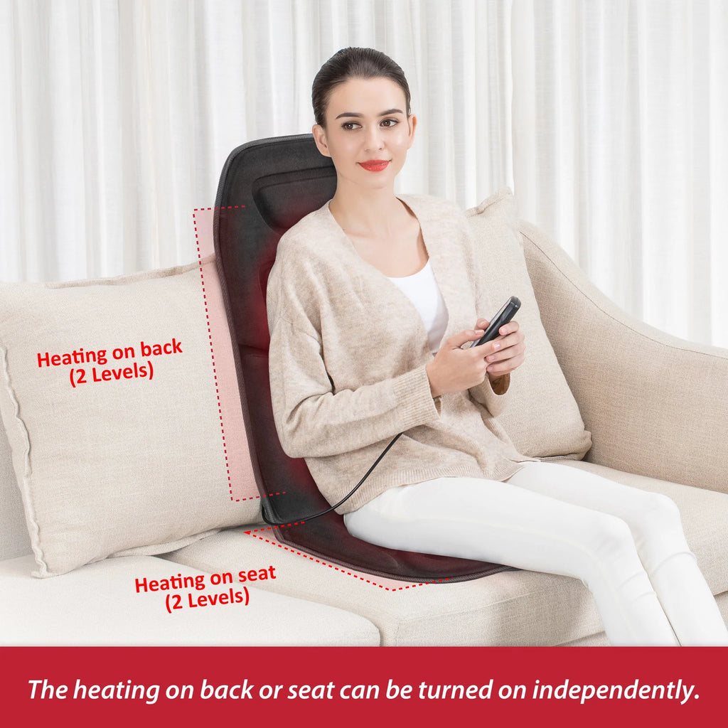Black Heated Massage Seat Cushion C66543