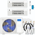36,000 BTU 2 Zone Ceiling Cassette Ductless Air Conditioner and Heat Pump W4360