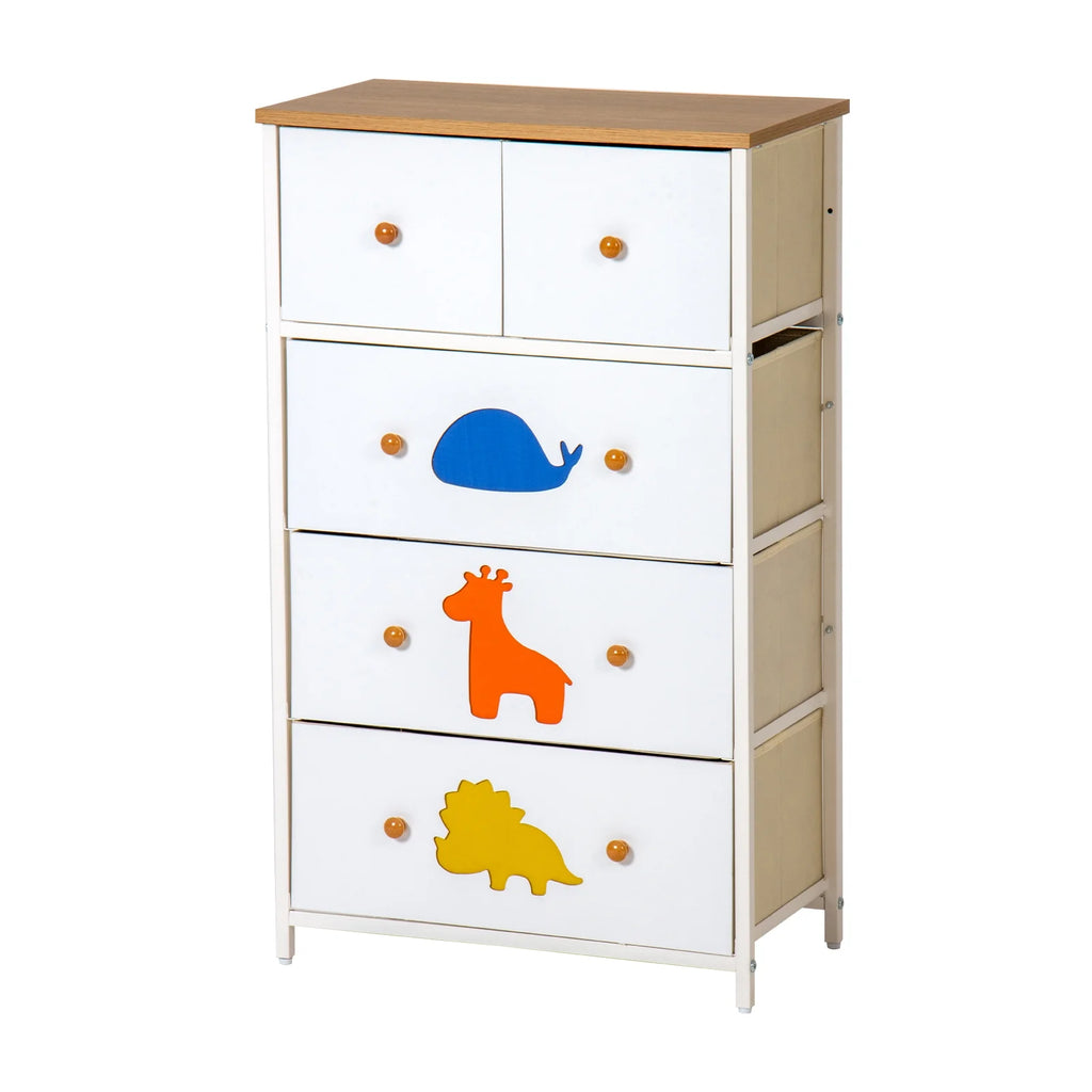 White 5 Drawer Dresser A764