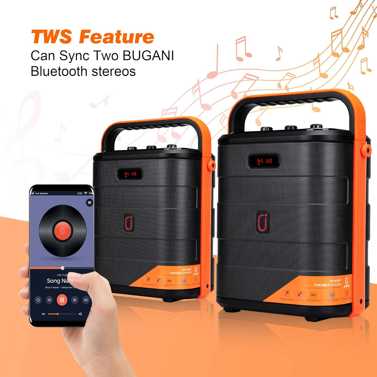 Rechargeable Portable Bluetooth Karaoke Machine with Microphone R2223