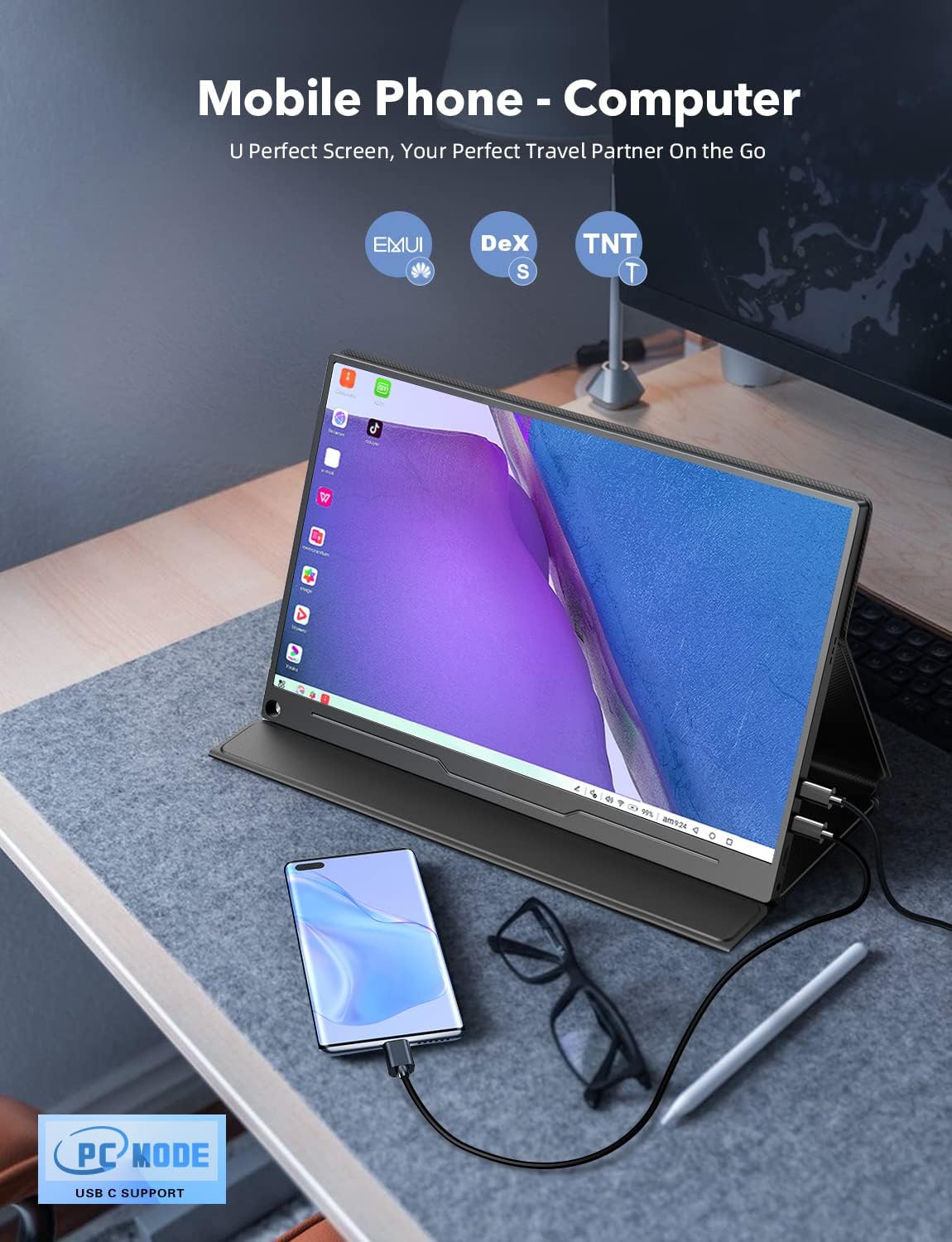 13.3'' Portable IPS Monitor 2560×1600 USB C HDMI R662