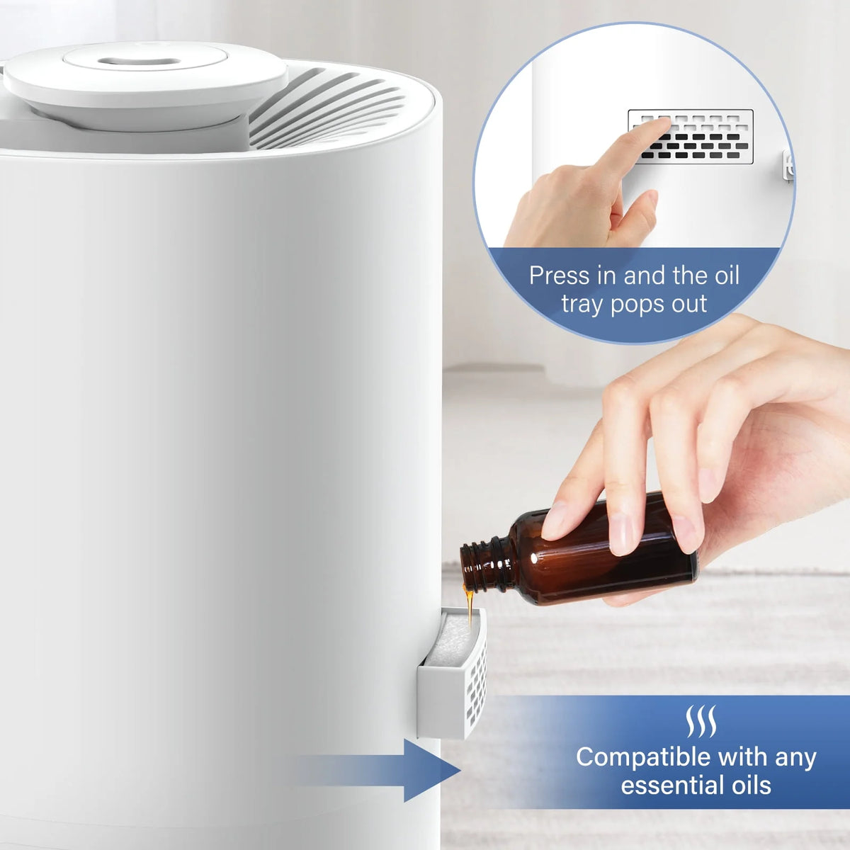 8L Top Fill Ultrasonic Floor Humidifier H787060