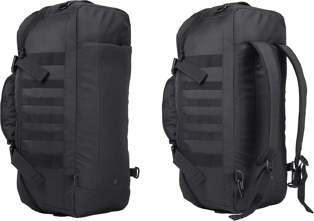Black MOLLE Compatible Tactical Duffel Bag K895355