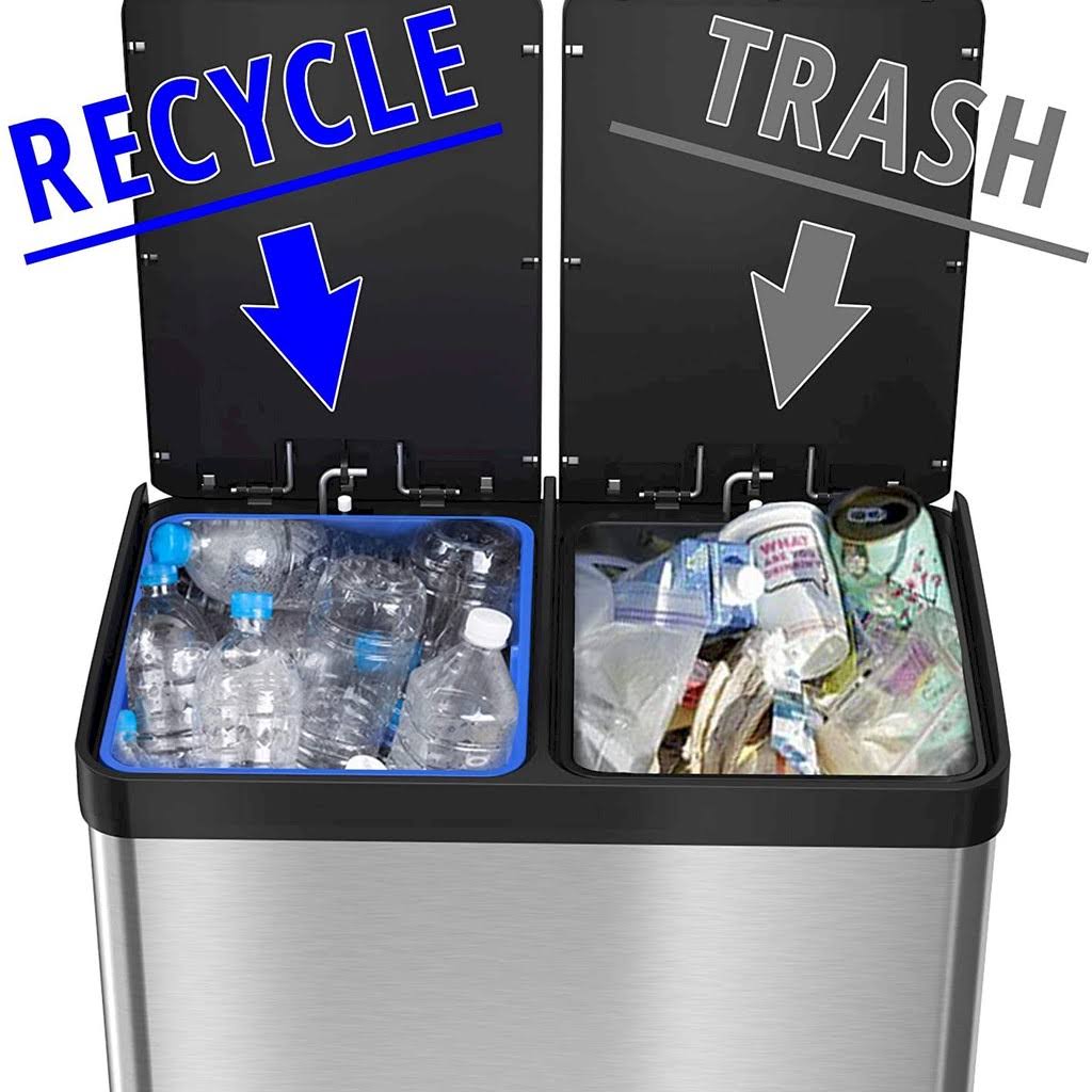 16 Gallon Stainless Steel Step Trash Can X681
