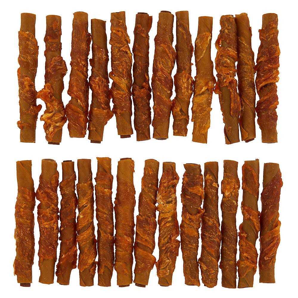 Rawhide Stuffed Rolls Dog Treats B9529