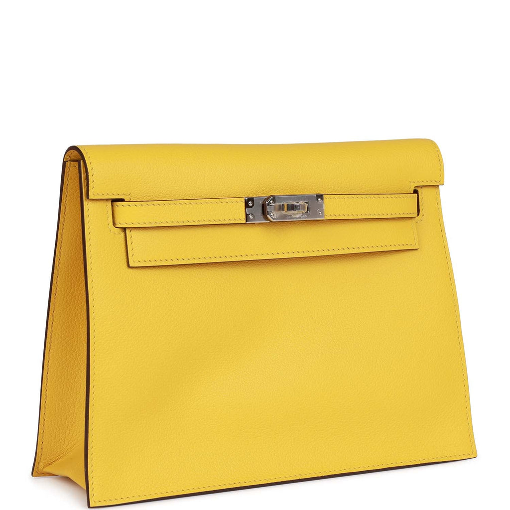 Lime Evercolor Palladium Hardware Handbag B442