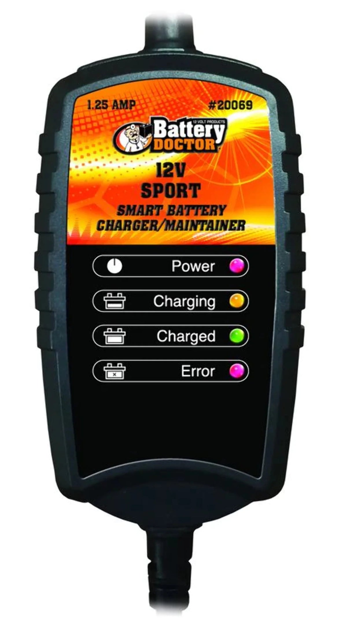 12V 1.25 AMP Smart Automatic Battery Charger and Maintainer N1349