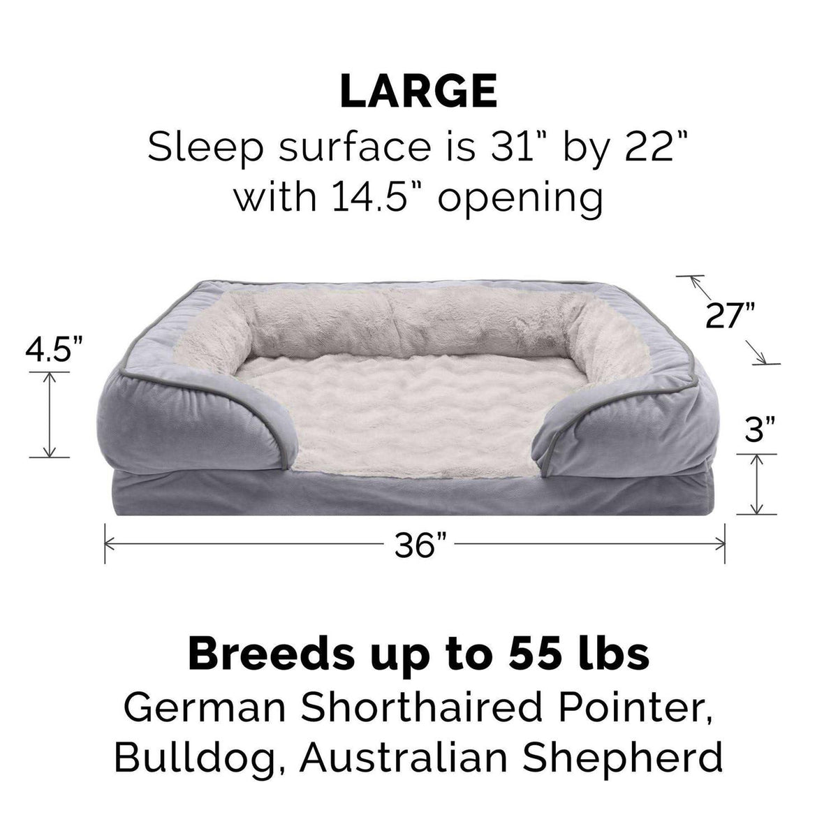 Velvet Sofa Dog Bed F939
