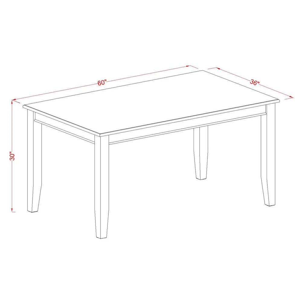 6 PC Dining Table and 4 Chairs and Bench Y500968