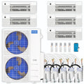 45,000 BTU 5 Zone Ceiling Cassette Ductless Air Conditioner and Heat Pump H961600
