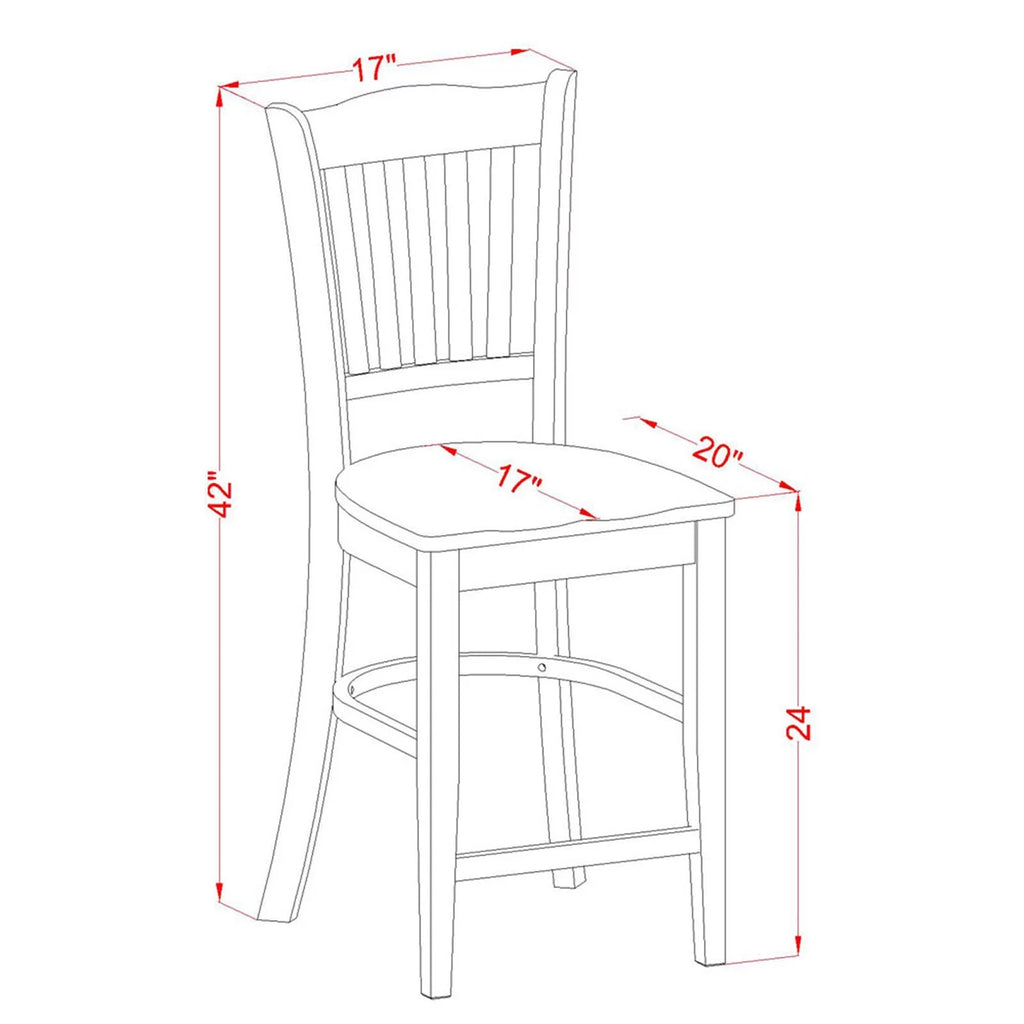 5-piece Wood Dining Set W8992