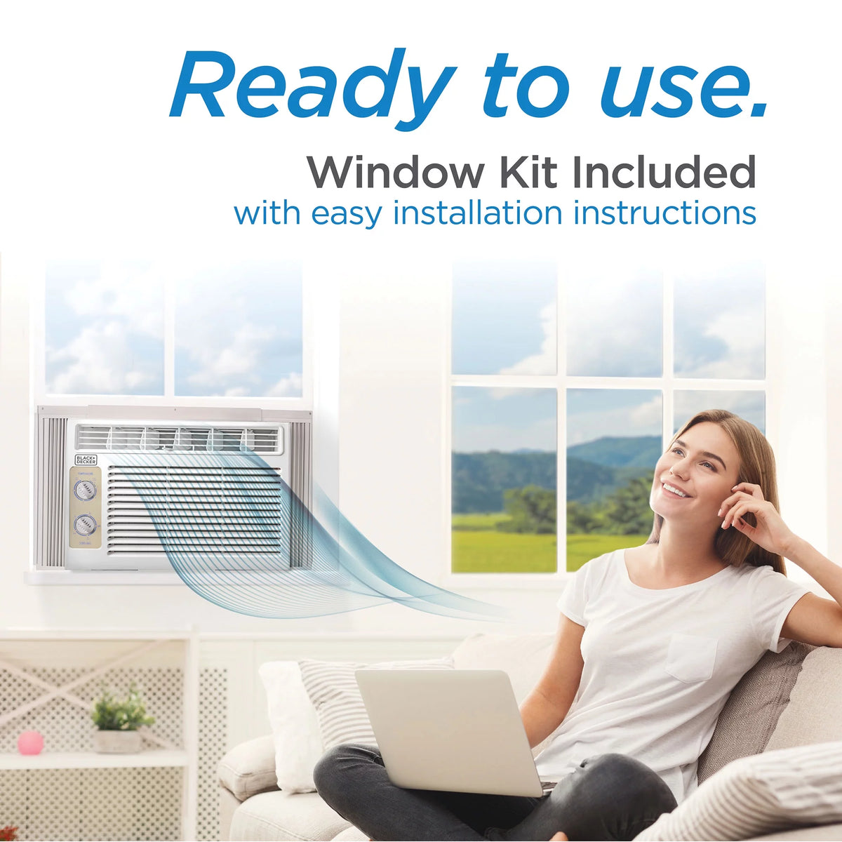 5000 BTU White Window Air Conditioner O282694