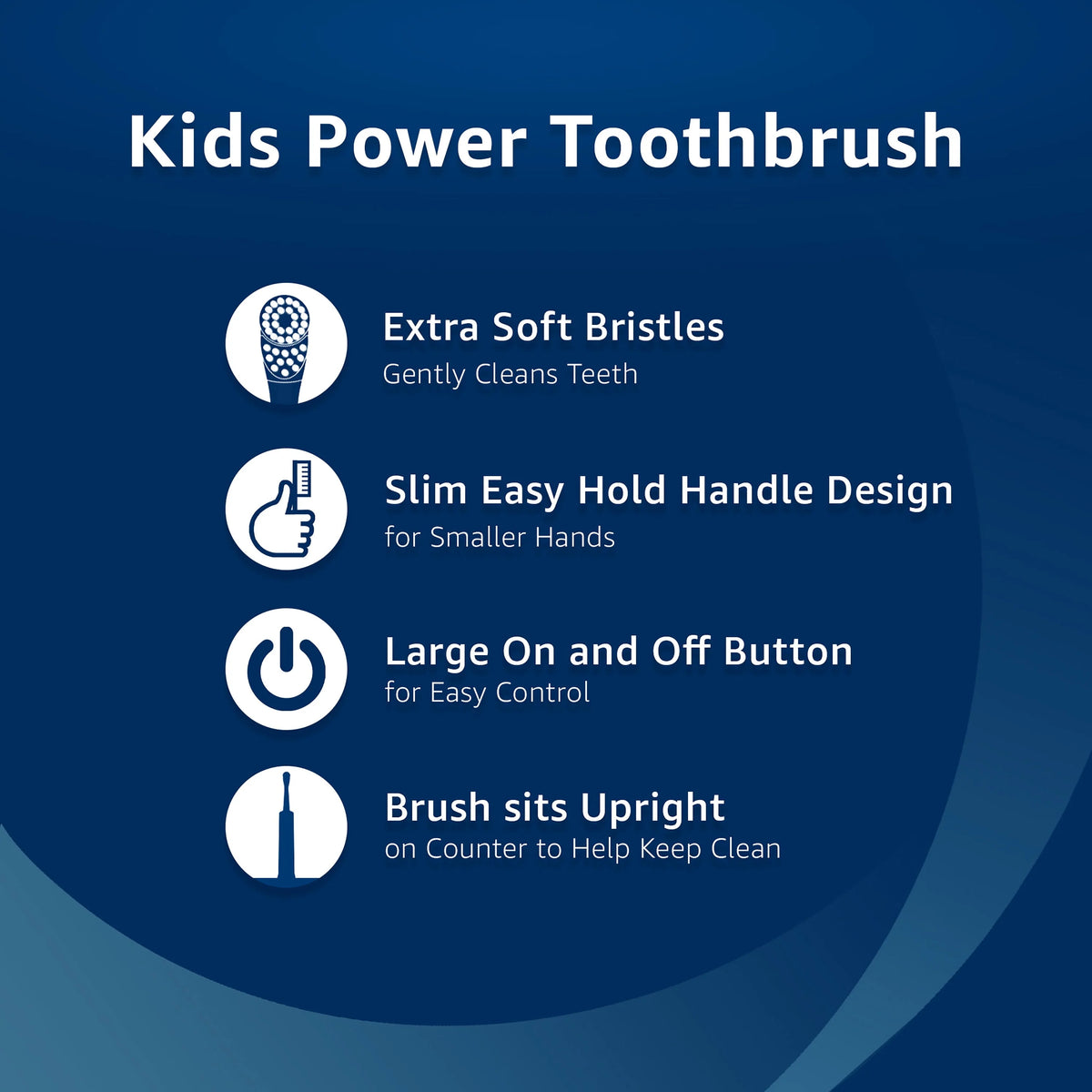 Battery Powered Extra Soft Bristles Kids Toothbrush I18689