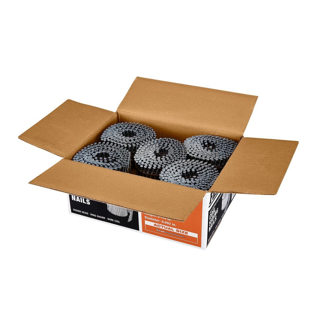 2-1/4 in. Galvanized Coil Siding Nails, 3000-Pack U602185