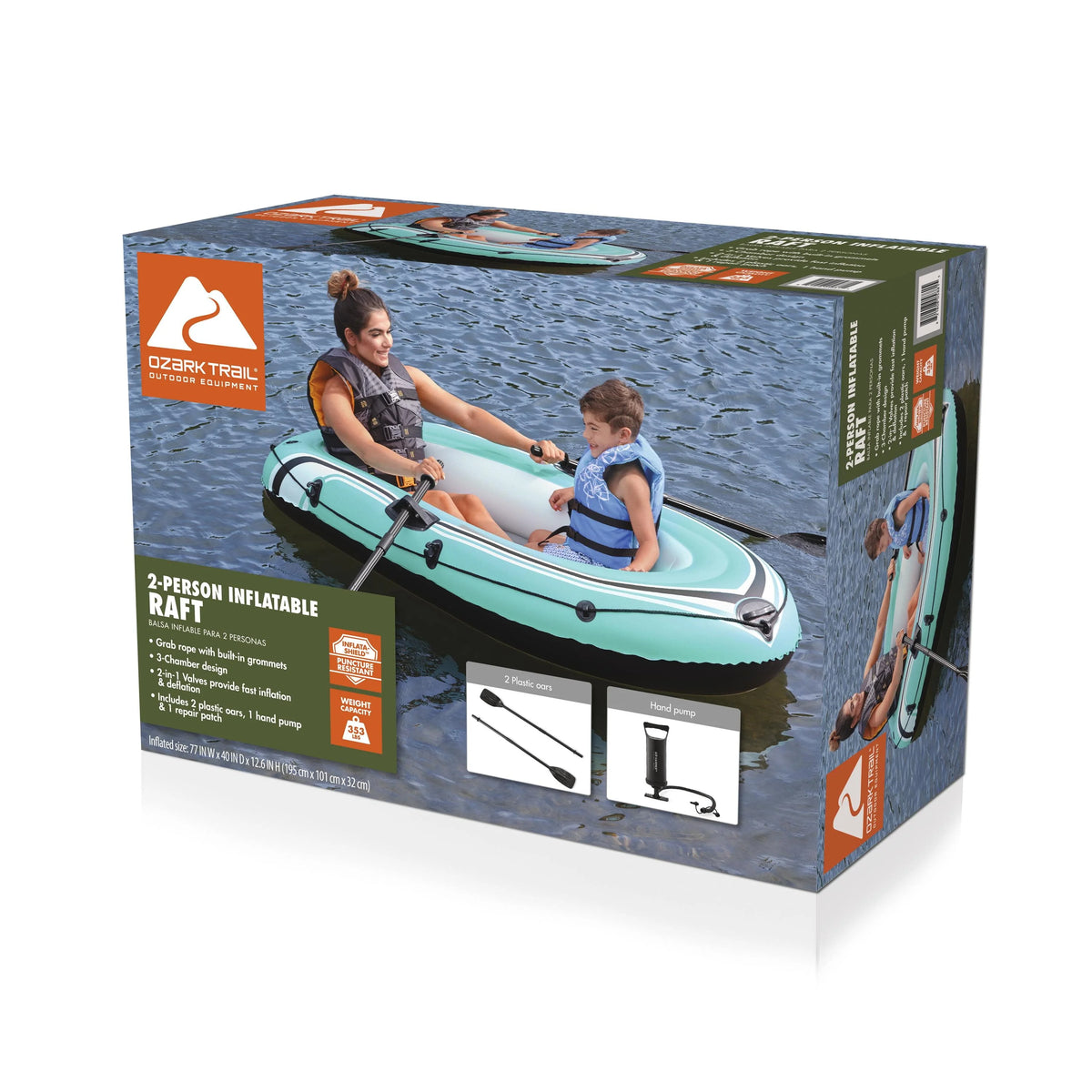2 Person Inflatable PVC Raft M834969