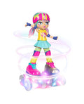 Light Up Remote Control Rollerskating Doll P769379