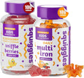 Elderberry Gummies with Bee Propolis & Echinacea, Kids Multivitamin + Iron Gummies, 100 Count X364