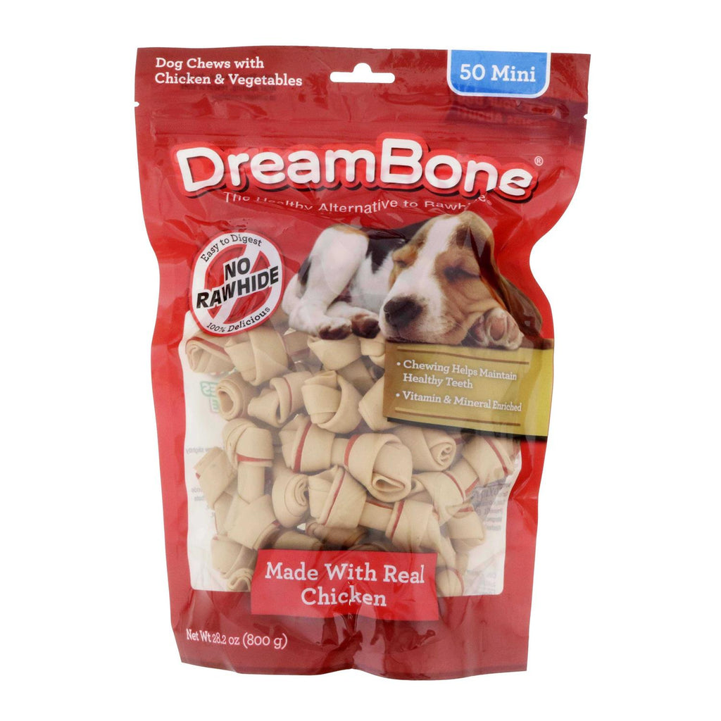 Mini Bones Dog Chews with Chicken and Vegetable W5195