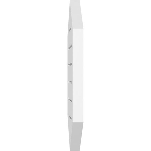 Vertical Peaked Surface Mount PVC Gable Vent W41854