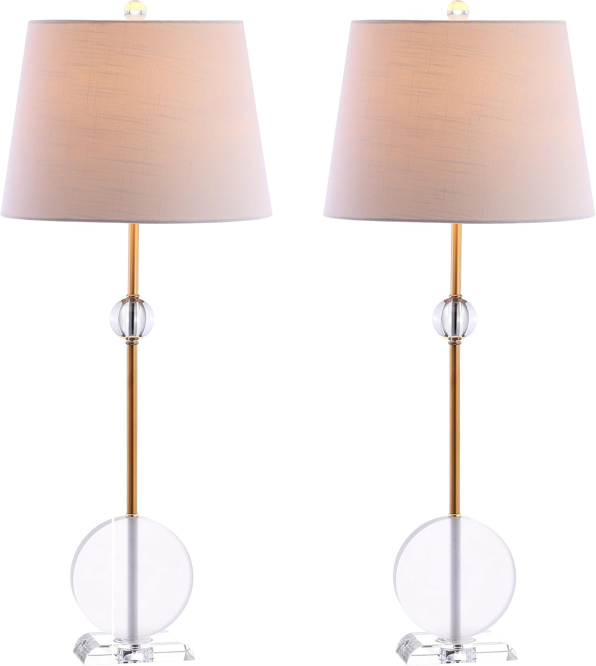 Crystal Metal LED Table Lamp Set of 2 J2424