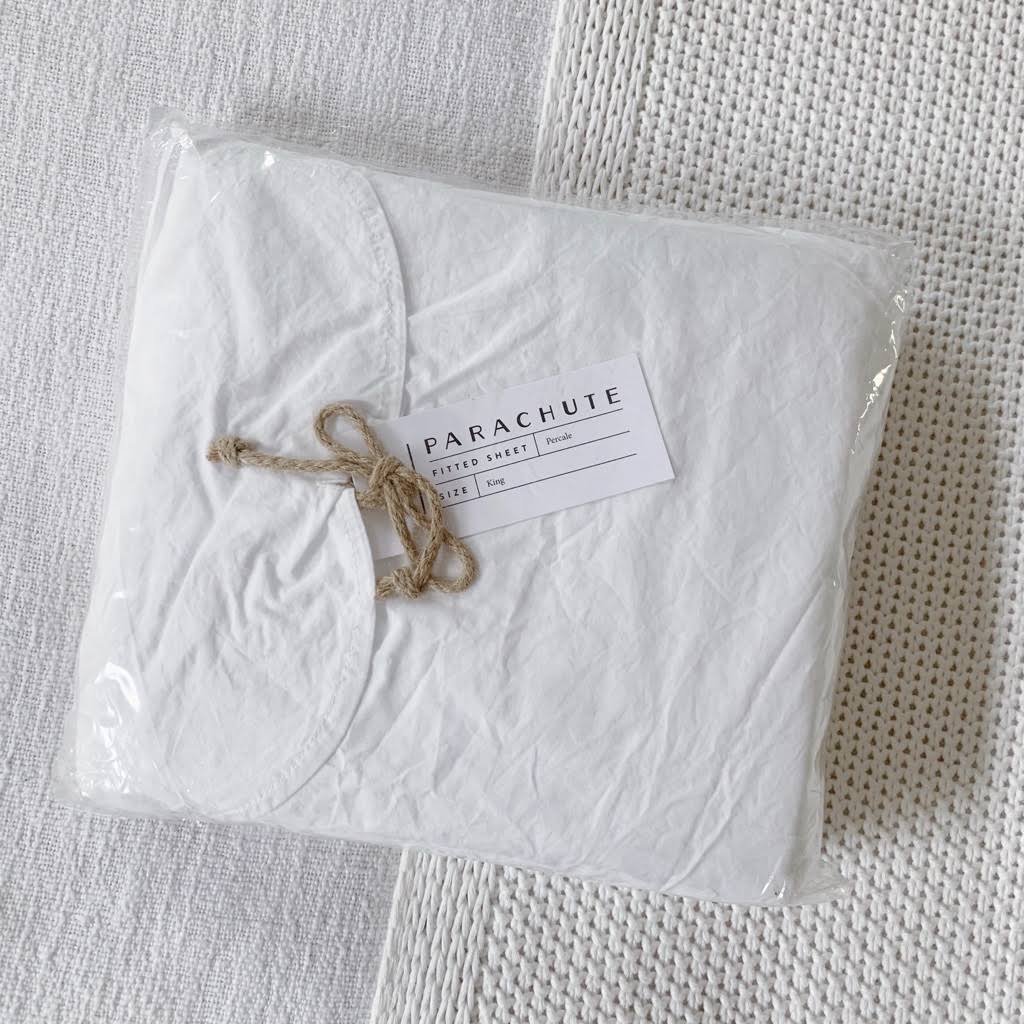 White Percale Fitted Sheet T7083