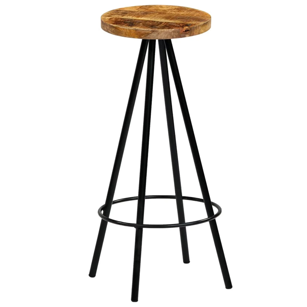 4 pcs Solid Mango Wood Bar Stools U825