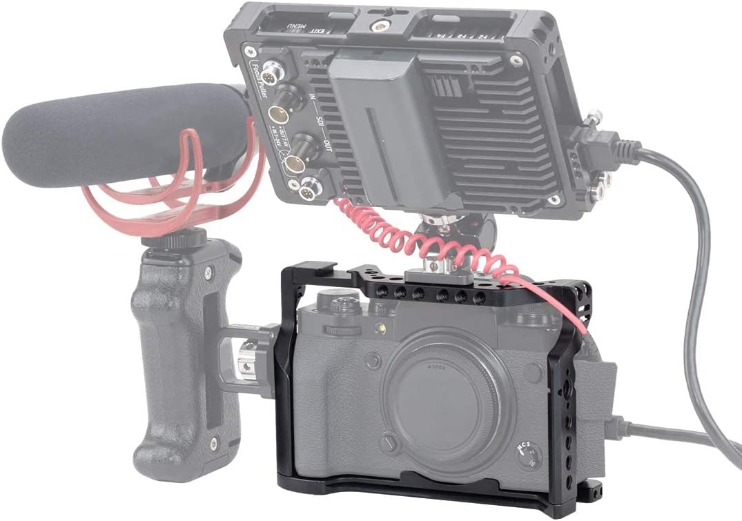 Camera Cage with Arca Swiss QR Plate and NATO Rail A135