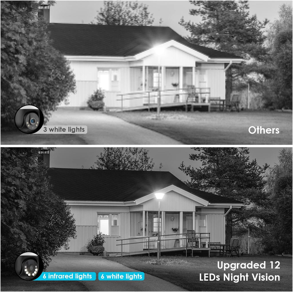 1080P HD Full Color Night Vision Wireless WiFi Security Camera S5339
