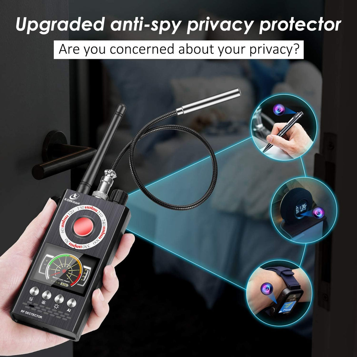 Anti Spy Bug Detector W660