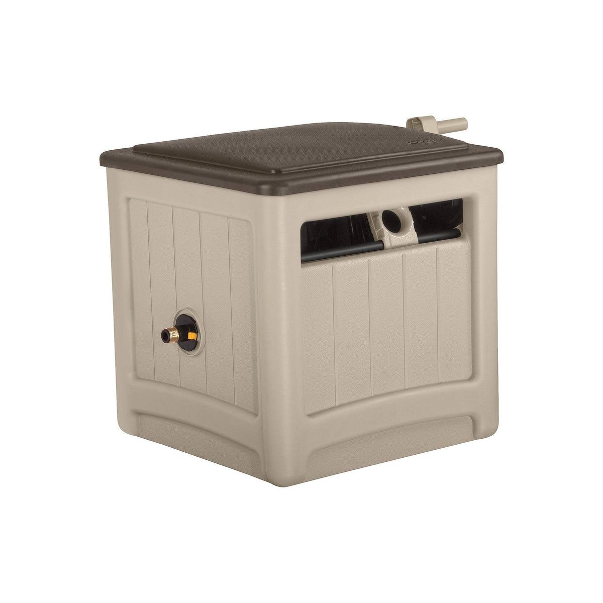 Beige Wheeled Hose Cabinet W468040