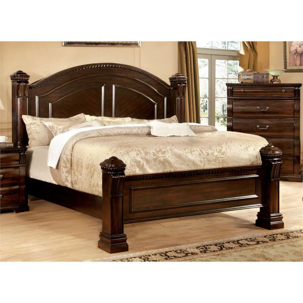 Cherry Wood Queen Poster Bed G4914
