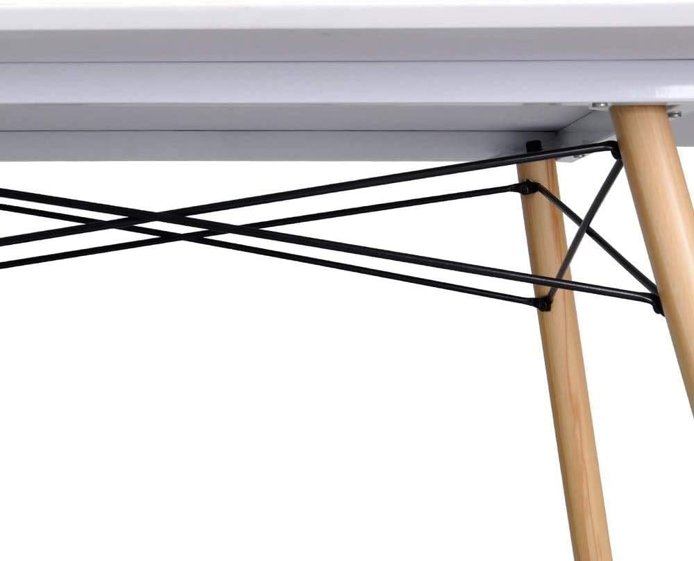 Gloss White Extensible Wooden Dining Table J550