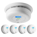 10-Year Battery Smoke and Carbon Monoxide Alarm with Display, 5-Pack V50888