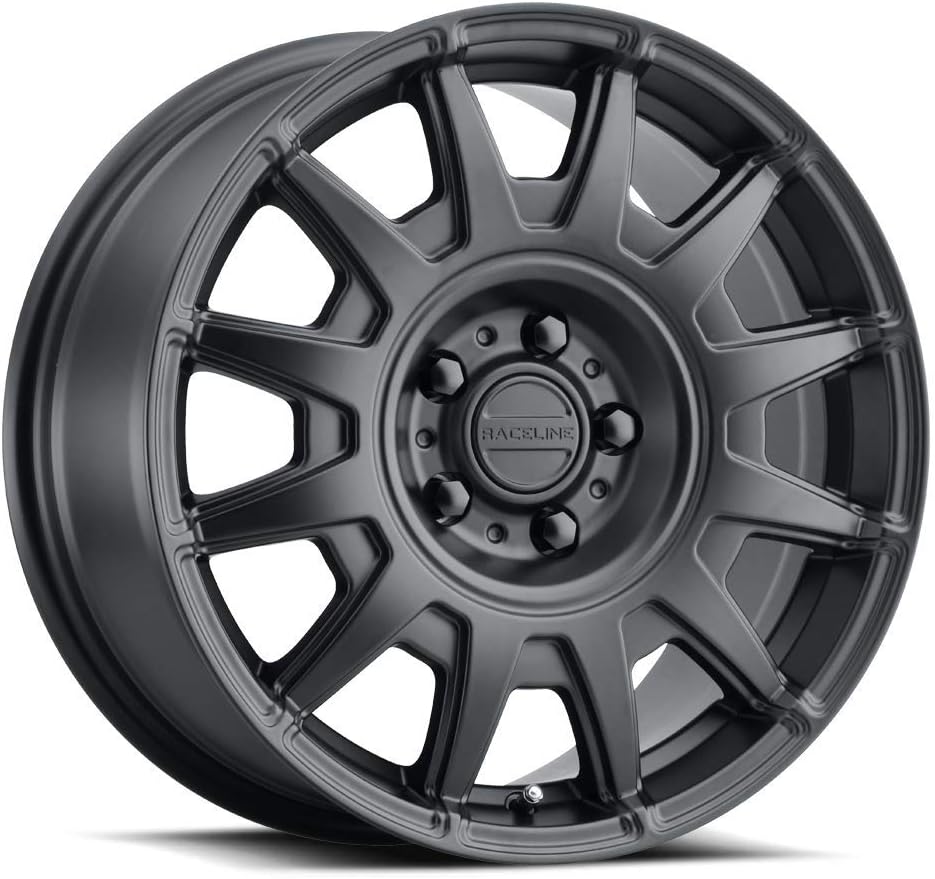 Satin Black 15X75X114.3 12 Spoke Aluminum Wheel D316