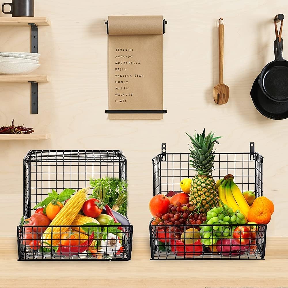 4 Tier Fruit Storage Basket Stand Pack of 2 M28567