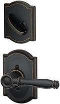 Aged Bronze Dummy Interior Pack with Deadbolt Cover Pla J7571
