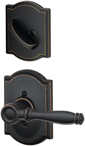 Aged Bronze Dummy Interior Pack with Deadbolt Cover Pla J7571