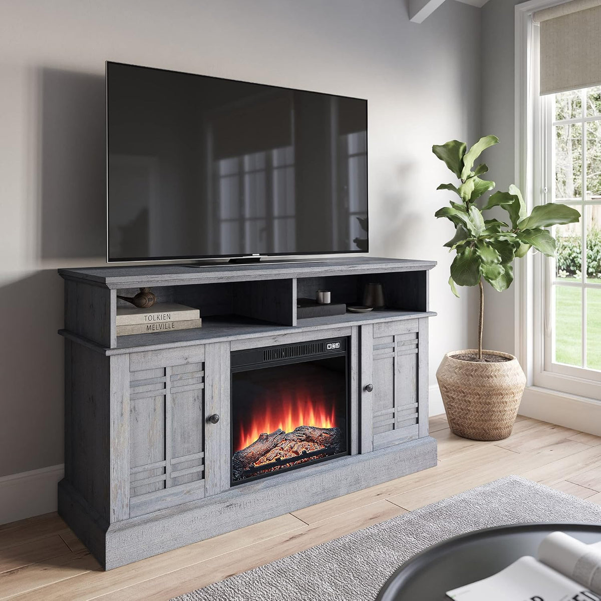 48 Inch Electric Fireplace TV Stand T88369