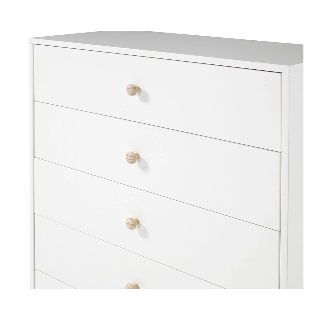 White 5-Drawer Chest A544