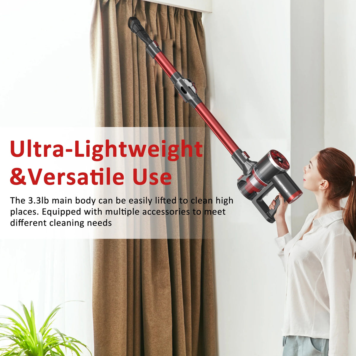 Cordless Stick Vacuum Cleaner Lightweight Q374799