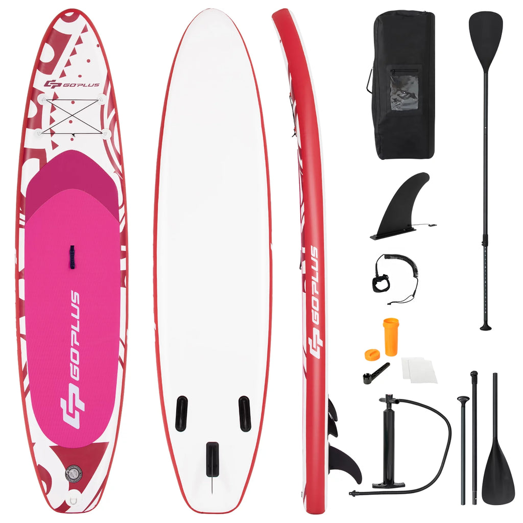 10.5' Inflatable Stand Up Paddle Board with Carry Bag P61427