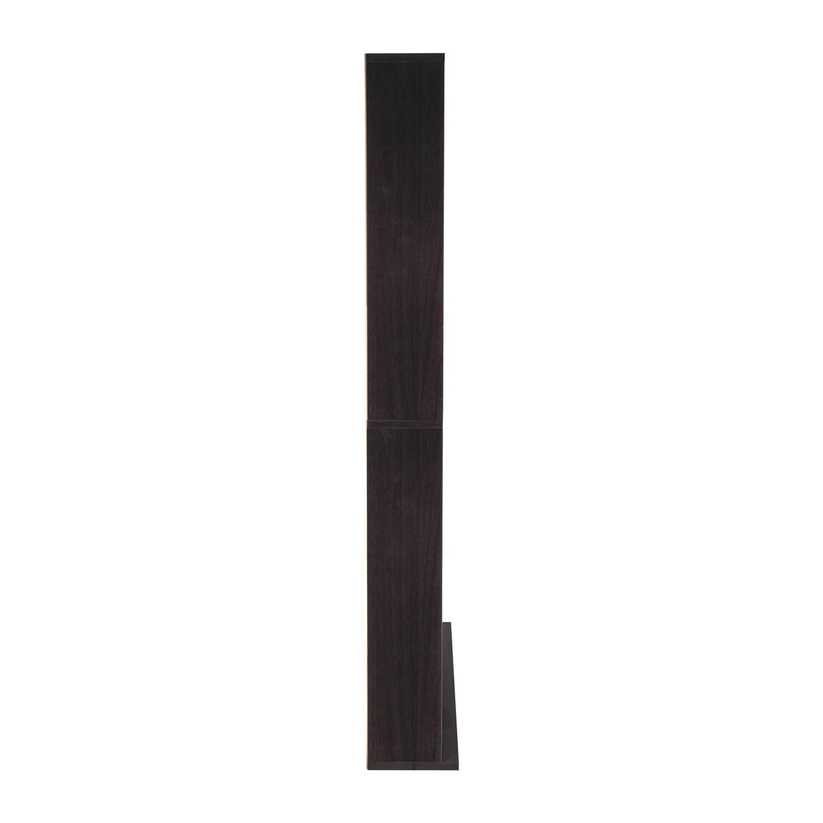 54" Espresso Adjustable Wood Media Storage Shelf Bookcase N522