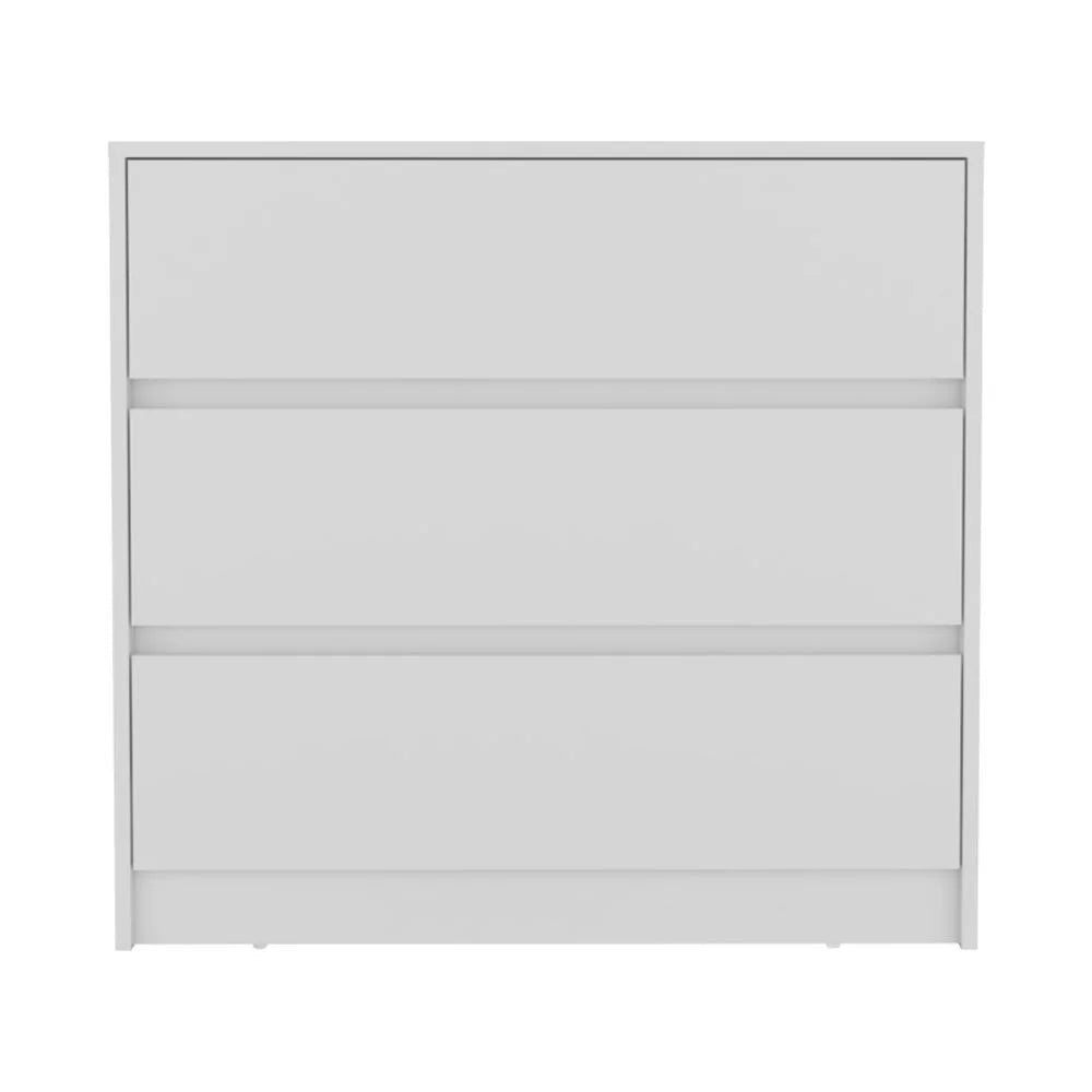 White Three Drawer Dresser U741